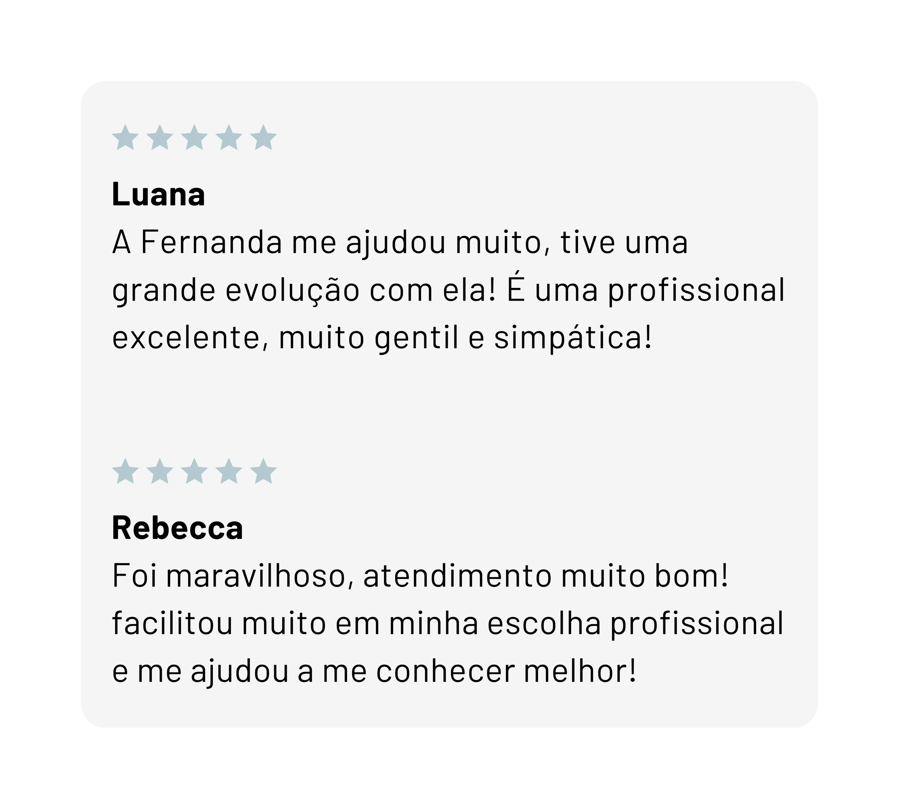 Avaliações